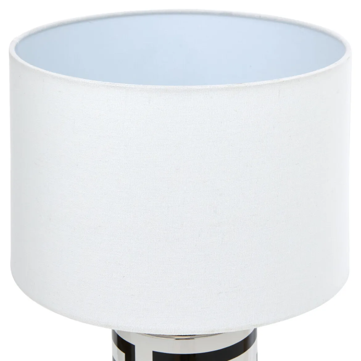 Lámpara de mesa negro y blanco de cerámica 50cm