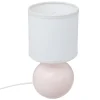 Lámpara De Mesa Perla Rosa