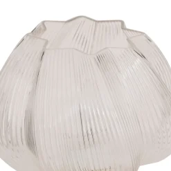 Lámpara de mesa PHYLAS beige de cerámica 45,5cm