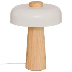 Lámpara de mesa POLA BLANCO de metal 36x27cm