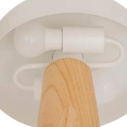 Lámpara de mesa POLA BLANCO de metal 36x27cm