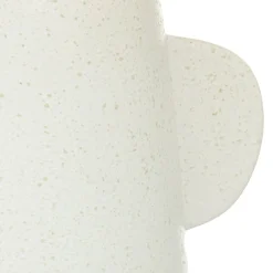 Lámpara De Mesa Raia Blanca En Cerámica 38cm