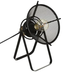 Lámpara De Mesa Rodo Negra De Metal 31Cm