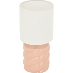 Lámpara de mesa rosa de cerámica 17 cm