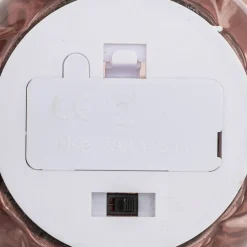Lámpara De Mesa Rosa De Vidrio Malu