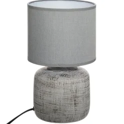 Lámpara De Mesa Salta Gris 26.5Cm