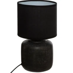 Lámpara De Mesa Salta Negra 26.5Cm