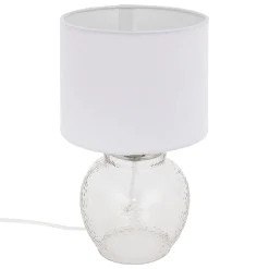 Lámpara de mesa TEVA transparente de vidrio