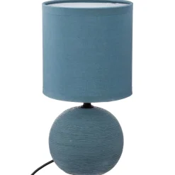 Lámpara De Mesa Timeo Azul 25Cm