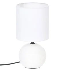 Lámpara De Mesa Timeo Blanca 25Cm