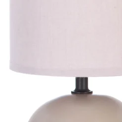 Lámpara De Mesa Timeo Gris Pardo 25Cm