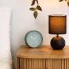 Lámpara De Mesa Timeo Negra 25Cm