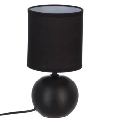 Lámpara De Mesa Timeo Negra 25Cm