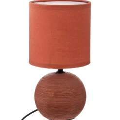 Lámpara De Mesa Timeo Terracota 25Cm