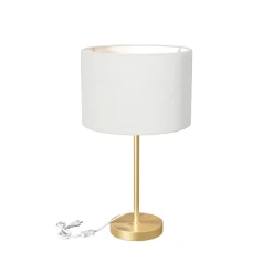 Lámpara de mesa TINA dorada de metal