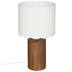 Lámpara de mesa VANIA marrón de madera 50cm