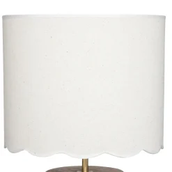Lámpara de mesa VANIA marrón de madera 50cm