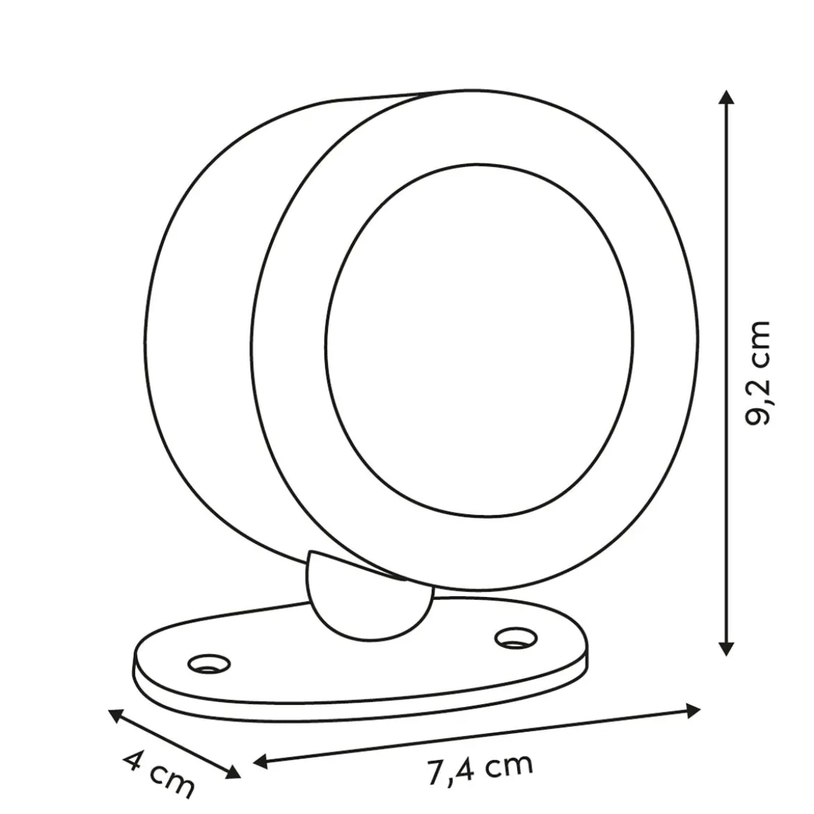 Lámpara de pared Led USB 9cm