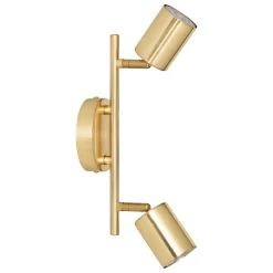 Lámpara de pared VICO dorado con 2 bombillas