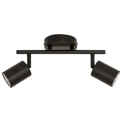 Lámpara de pared VICO negro con 2 bombillas
