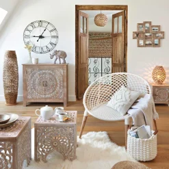 Lámpara De Pie Beige Sand 118Cm