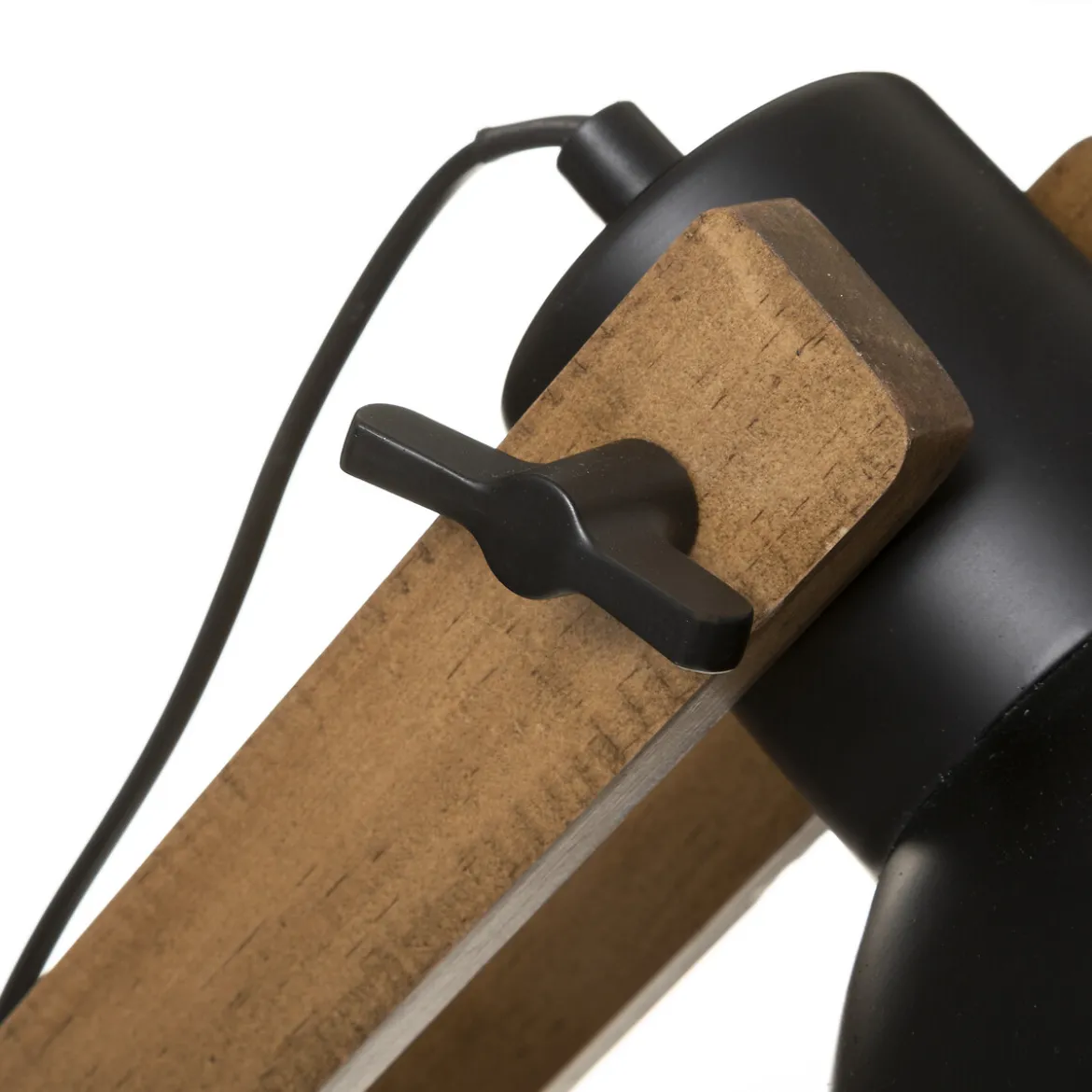 Lámpara De Pie Cuba Madera Y Metal 158Cm