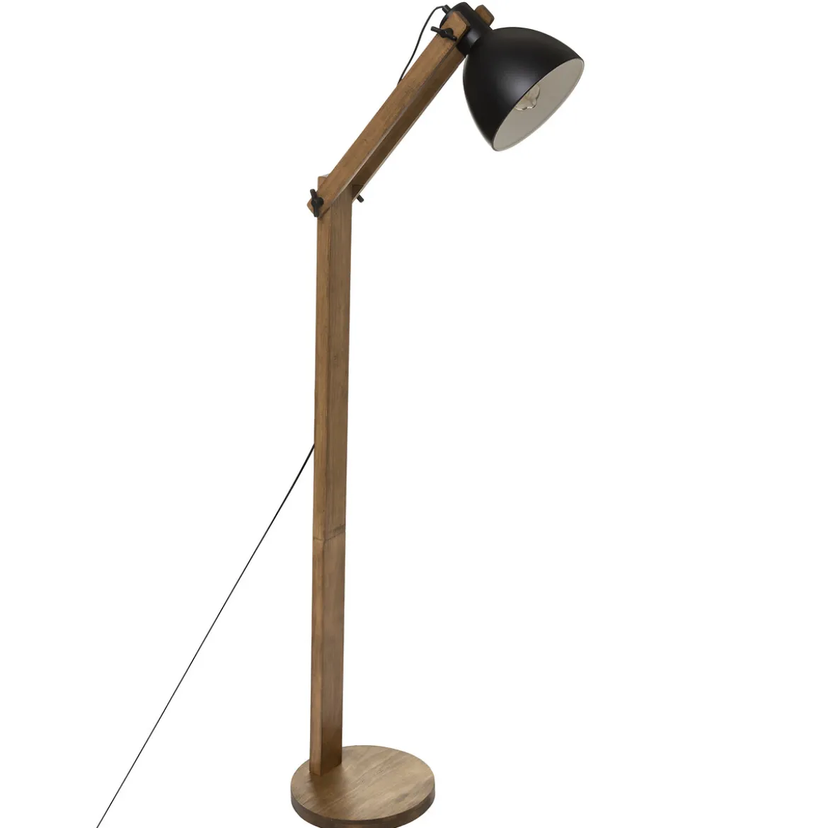 Lámpara De Pie Cuba Madera Y Metal 158Cm