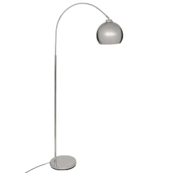 Lámpara de pie FLORIS plata 177cm