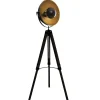 Lámpara De Pie Lathi Negra Y Dorada 156.5x65x57Cm