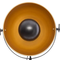 Lámpara De Pie Lathi Negra Y Dorada 156.5x65x57Cm