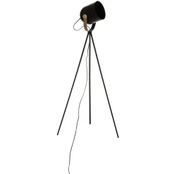 Lámpara De Pie Metal Negra 136Cm