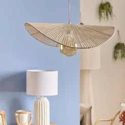 Lámpara de techo ADELIA blanca 58cm