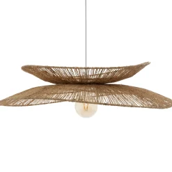 Lámpara de techo ALARA beige de yute 69.5cm