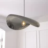 Lámpara de techo ARLO plateado de metal 128cm