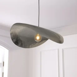 Lámpara de techo ARLO plateado de metal 128cm