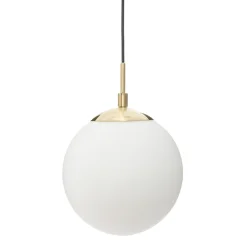 Lámpara De Techo Bola Vidrio 20Cm