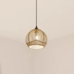Lámpara de techo CAREN beige de cuerda