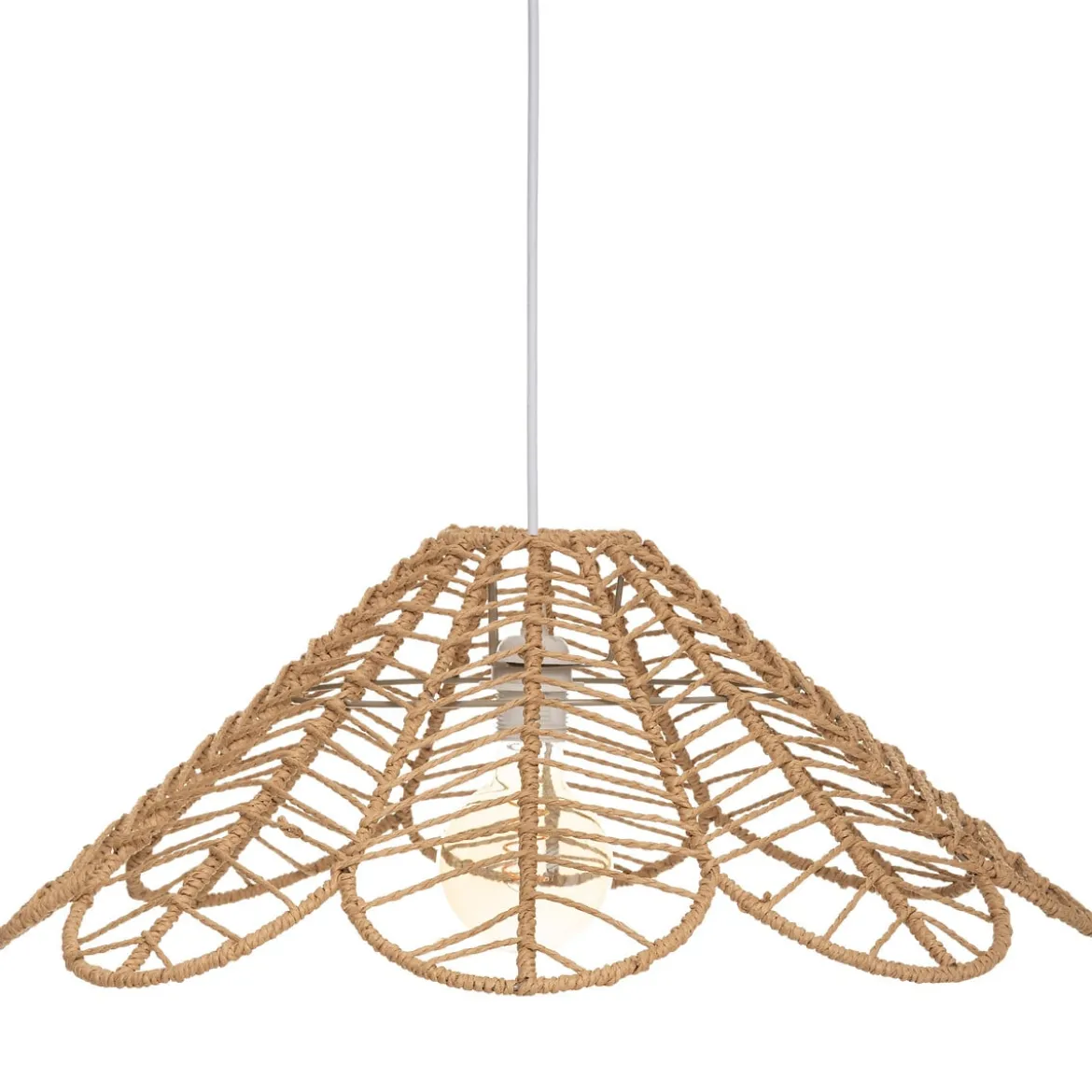 Lámpara De Techo Folk Beige 58Cm