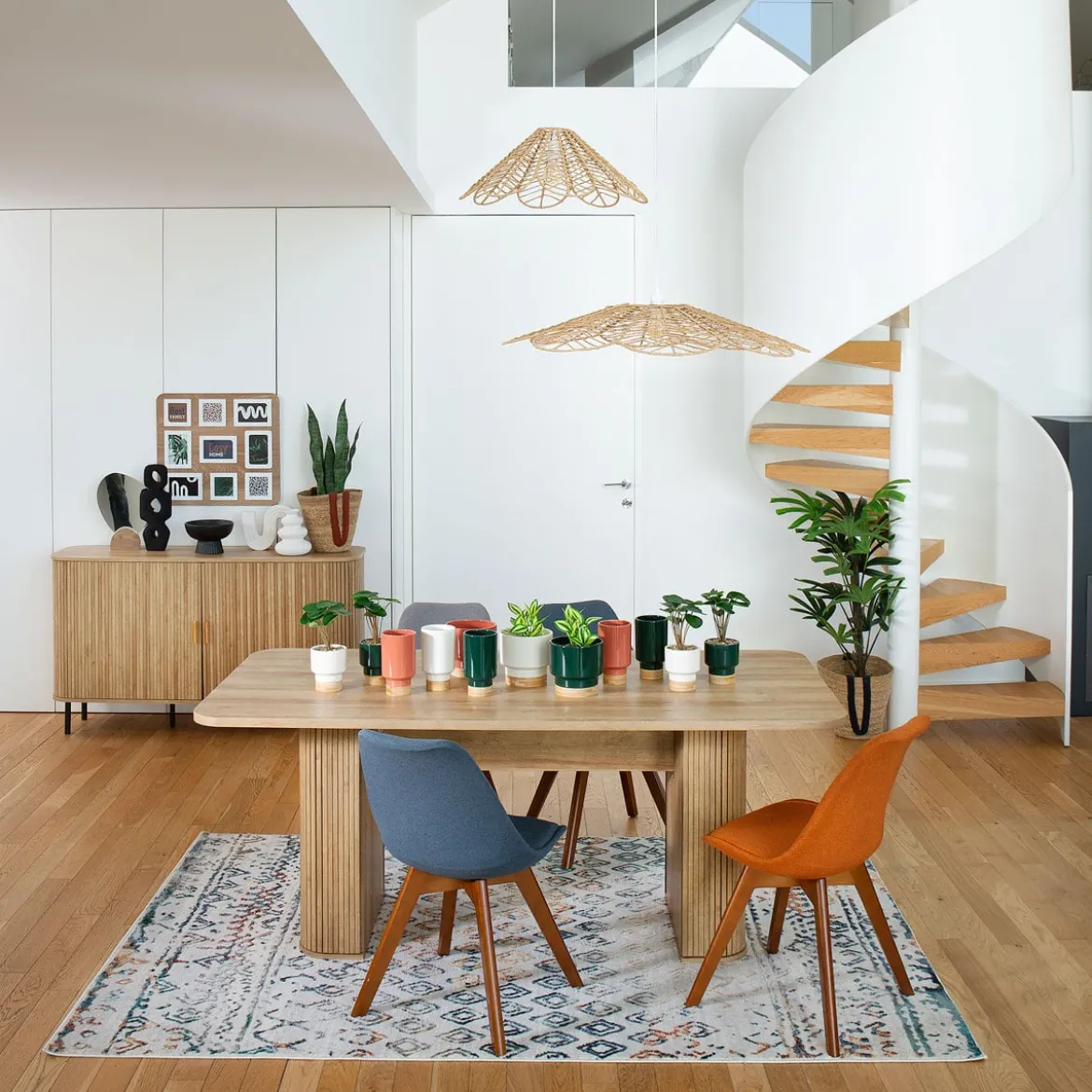 Lámpara De Techo Folk Beige 58Cm
