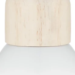 Lámpara De Techo Metal Madera 15x17Cm
