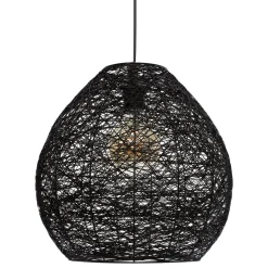 Lámpara De Techo Mona Negra 34x35Cm