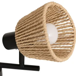 Lámpara de techo MYHA beige cuerda con 2 bombillas