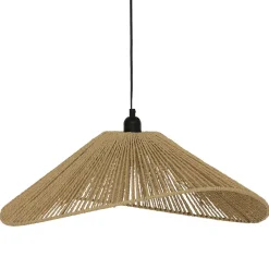 Lámpara De Techo Myha Beige De Cuerda