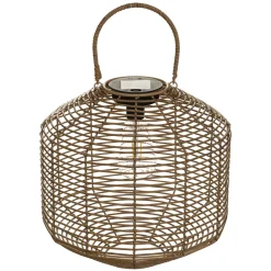 Lámpara Solar De Ratán 30Cm