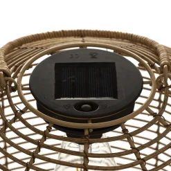 Lámpara Solar De Ratán 30Cm