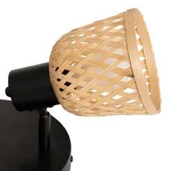 Lámpara techo LIO beige efecto ráfia 3 bombillas
