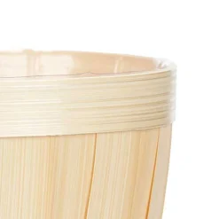 Maceta beige de bambú 15cm