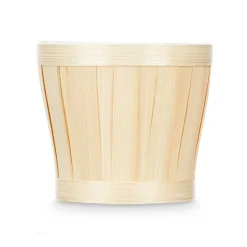Maceta beige de bambú 15cm