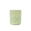 Maceta Cerámica Hojas Verdes 11x13.2Cm