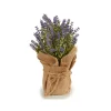 Maceta C/Lavanda Artificial 17x17x25Cm